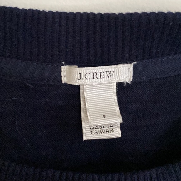 J. Crew Tortoise Button Sweatshirt in Stripe - Picture 5 of 7